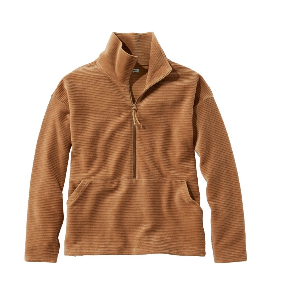 L.L. Bean | Soft Stretch Corduroy Pullover, Half-Zip | M